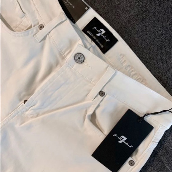 7 SEVEN FOR ALL MAN KIND NEW W/TAGS White STRAIGHT - Picture 4 of 5